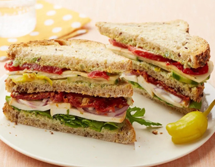 Veg Cheese Club Sandwich