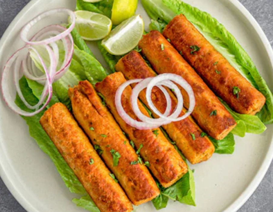 Veg Seekh Cheese Kebab